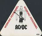 AC/DC 1983 FLICK/SWITCH TOUR Backstage Pass Crew