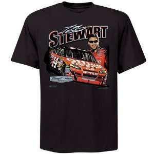  Tony Stewart Black Front Straightaway T Shirt
