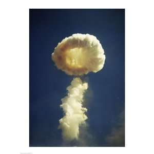 Mushroom cloud formed bomb testing 18.00 x 24.00 Poster Print