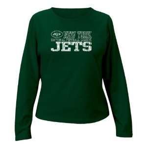 New York Jets Womens Green Cant Stop Her Long Sleeve T 