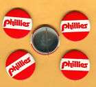 UNSOLD 1970s PHILADELPHIA PHILLIES PINBACK BUTTONS X5