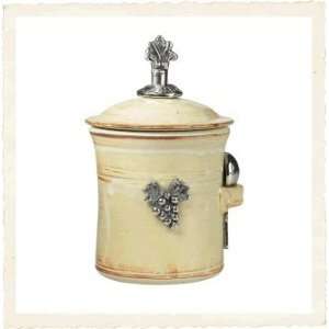   Crosby & Taylor Butter Pecan Salt Pot   Vineyar Patio, Lawn & Garden
