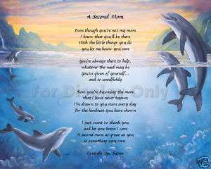 Personalized Poem For Second Mom Stepmother Gift Idea  
