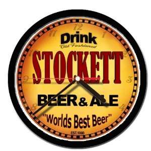  STOCKETT beer and ale cerveza wall clock 