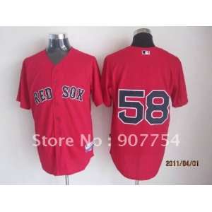  boston red sox #58 jonathan papelbon red cool base jersey 