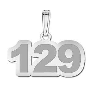  Number Charm Or Pendant With 3 Digits Jewelry