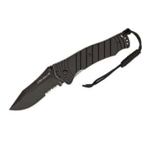   Pardue Utilitac II Linerlock Knife with Black Handles Sports