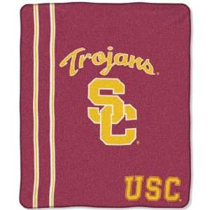  USC College Jersey 50 x 60 Raschel Throw Blanket