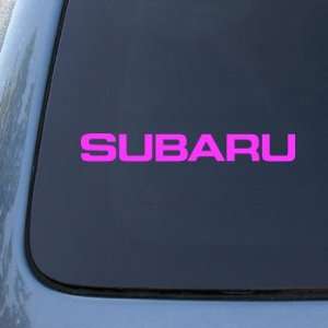  SUBARU   Vinyl Car Decal Sticker #1828  Vinyl Color Pink 
