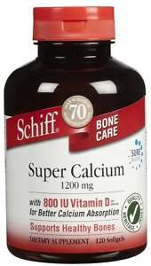 Super Calcium 1200mg By Schiff 120 Softgels  