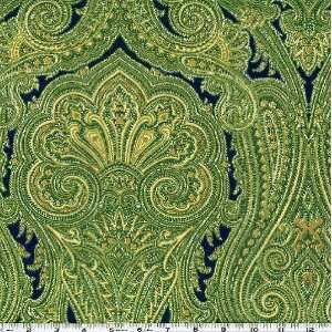  58 Wide Carlis Paisley Outdoor Fabric Green By The Yard 