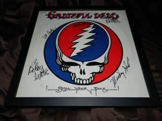 THE GRATEFUL DEAD signed STEAL YOUR FACE record by 5 JERRY GARCIA PHIL 