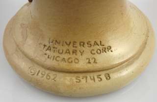 Vintage Universal Statuary Corp 1962 Boy Bust Head  
