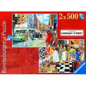  Ravensburger Carnaby Street 2 x 500 Piece Puzzle Toys 