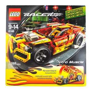 Edition Power Racers Series 15 Inch Long Car Set # 8146   NITRO MUSCLE 