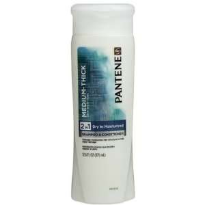 Pantene Thick Hair Dry to Moisturized 2 in 1 Shampoo & Conditioner, 12 