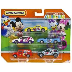  Matchbox Disney Mickey Mouse Clubhouse 5 Pack Cars   V0696 