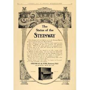  1907 Ad Steinway Pianos Vertegrand Scherzo Dance Ladies 