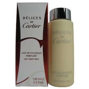   DE CARTIER Perfume. SOFT BODY MILK 3.3 oz / 100 ml By Cartier   Womens