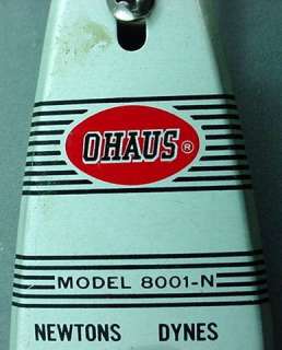 Ohaus Scale Corp Union NJ Newtons Dynes Scales Spring Hanging Scale 