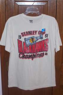 NEW Chicago Blackhawks 1961 Stanley Cup Retro Shirt 2XL  