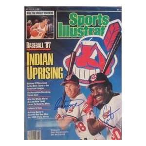  Cory Snyder & Joe Carter autographed Sports Illustrated 