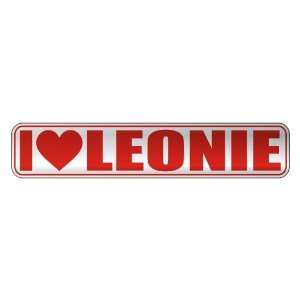   I LOVE LEONIE  STREET SIGN NAME