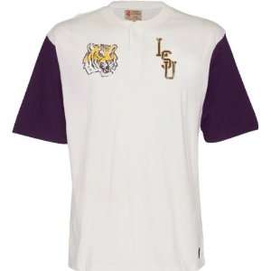  LSU Tigers Old School Short Sleeve Baseball T Shirt 