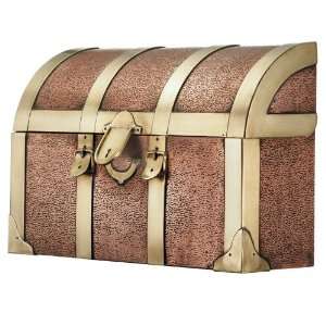  Wall Mount Steamer Trunk Copper Mailbox Patio, Lawn 