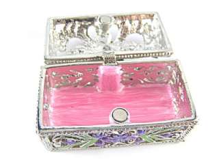   Collectible Trinket Box Enamel, Crystals & Stal List $100.00  