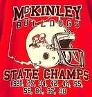 Canton McKinley Bulldogs shirt 10x STATE CHAMPS sz. XL