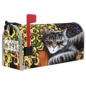  Cat Nap Magnetic Mailbox Cover w Street Numbers Patio 