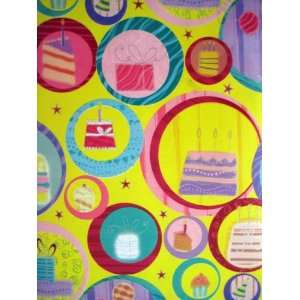  Gift Wrap Birthday Bubbles Wrapping Paper 36 Sq Ft Roll 