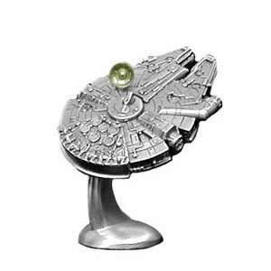  Star Wars Millennium Falcon Ship Small Pewter Figurine 
