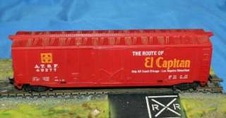 Tyco HO Scale Model RR Train Santa Fe El Capitan Boxcar  