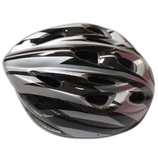   Bicycle Helmet Black with Silver PVC EPS Bicycle Cycling Riding sport