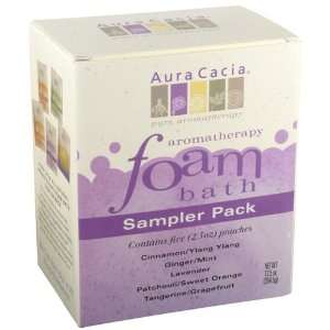  Aura Cacia Aromatherapy Foam Bath Sampler Pack, 12.5 Ounce 