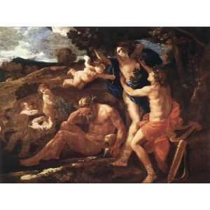FRAMED oil paintings   Nicolas Poussin   24 x 18 inches   Apollo and 