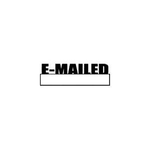  E MAILED Self Inking Stamp  Brown