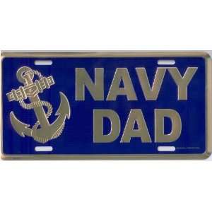  License Plate   NAVY DAD 