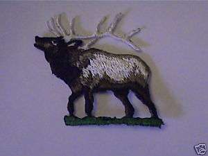 100% EMBROIDERED ELK COLLECTABLE WILDLIFE PATCH  