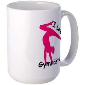  Gymnastics Mug   Love Sports Large Mug by  