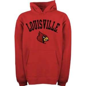  Louisville Cardinals Youth Red Tackle Twill Hooded 