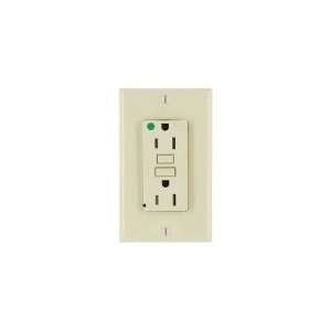   T7599 HGI Receptacle,Dup GFCI,5 15R,Tamper Res,IV