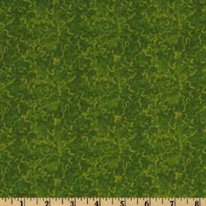  43 Wide Forest Friends Flannel Squiggles Green Fabric By 