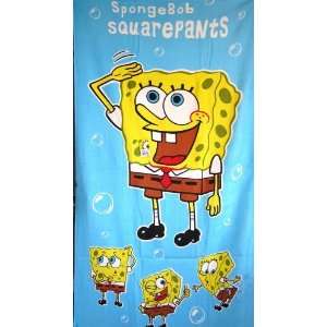   Blue Spongebob Squarepants Towel   Spongebob Beach Towel Toys & Games