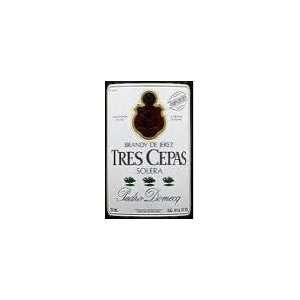  Pedro Domecq Tres Cepas Brandy 750ML Grocery & Gourmet 