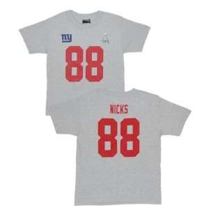 New York Giants Hakeem Nicks YOUTH Super Bowl Name and Number 