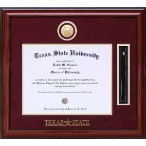    Texas State University Tassel Diploma Frame