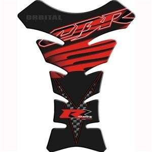   Pad for Honda Sportbikes   Racing/Black/Red Carbon Fiber Automotive